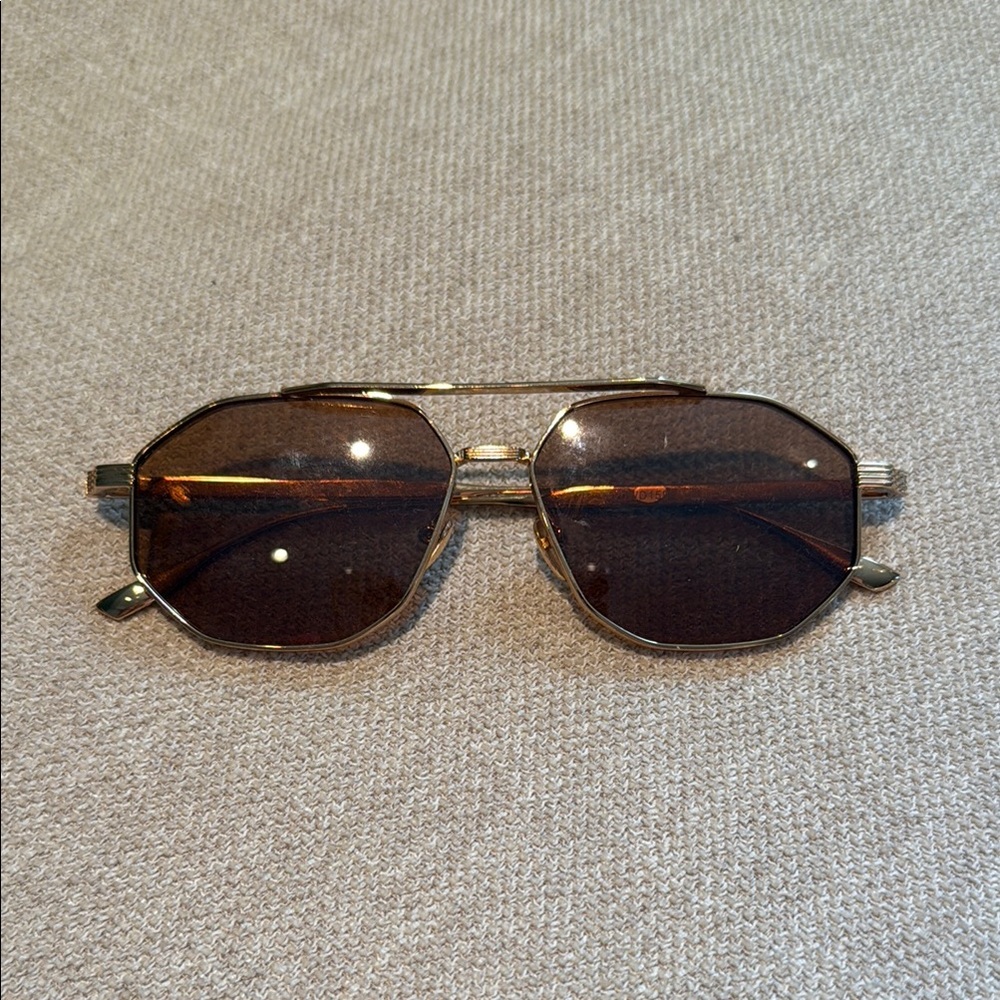 Devon Windsor Cairo Metal Aviator Sunglasses - image 1